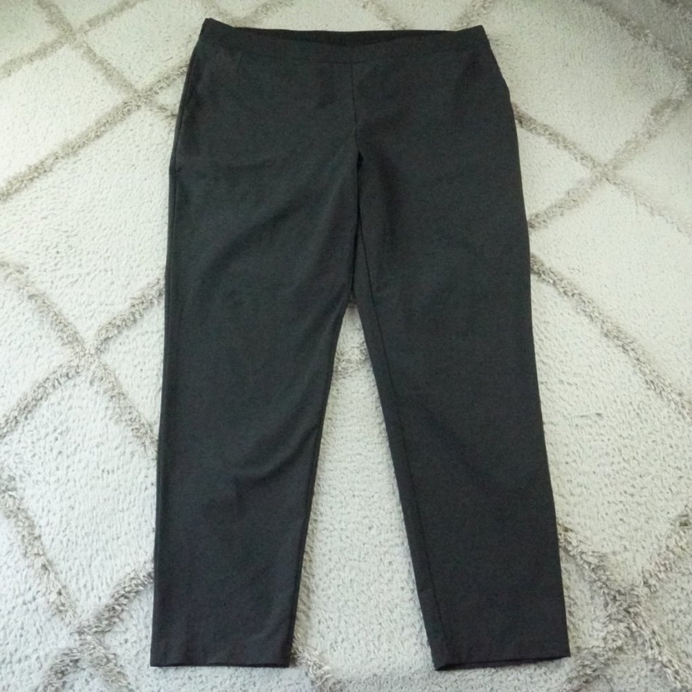 Nike Woven Golf Pants Womens Extra Large Pull On Stretch Waist Black Lightweight